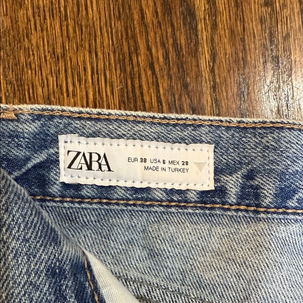 Zara Blue Flare & Wide Leg Jeans - Picture 3 of 11